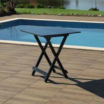 Mesa Dobrável Bar 70x70 de Madeira Preto - Móveis Britz Mesa Dobrável Bar 70x70 de Madeira Preto - Móveis Britz