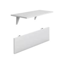 Mesa Dobravel Branca Suporte Parede - Prat.k