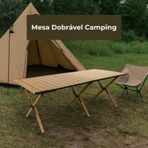 Mesa Dobrável Camping - Bege Mesa Dobrável Camping - Bege