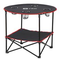 Mesa dobrável com 4 porta copos Lua da - Nautika Mesa dobrável com 4 porta copos Lua da - Nautika