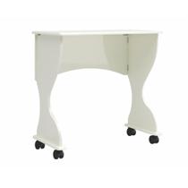 Mesa Dobrável com Rodízios Basic Off White - Dalla Costa