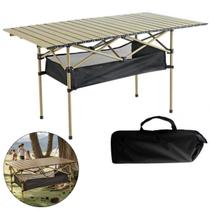 Mesa Dobrável Compacta Resistente 120cm Piquenique Camping