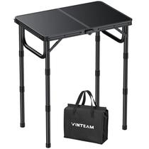 Mesa dobrável de acampamento VINTEAM de altura ajustável portátil Mesa dobrável de acampamento VINTEAM de altura ajustável portátil