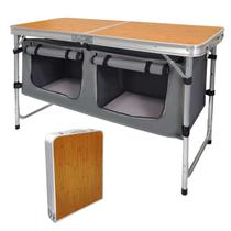 Mesa dobrável de alumínio para acampamento Camp Field 120x47x70 cm