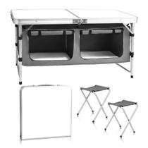 Mesa dobrável de alumínio para acampamento Camp Field 120x60x70cm Mesa dobrável de alumínio para acampamento Camp Field 120x60x70cm