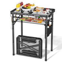 Mesa Dobrável de Alumínio para Camping Raynesys 60x40 cm Mesa Dobrável de Alumínio para Camping Raynesys 60x40 cm