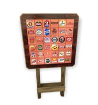 Mesa Dobravel De Madeira Cerveja Rústica Varanda Adesivada