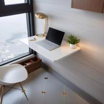 Mesa Dobrável de Parede Retrátil 70cm x 50cm Cozinha Sala Quarto Escritório Compacta