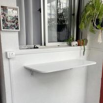 Mesa Dobrável de Parede Retrátil 70cm x 50cm Cozinha Sala Quarto Escritório Compacta