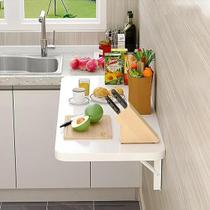 Mesa Dobrável De Parede Retrátil Para Cozinha 70cm x 50cm Sala Quarto Escritório Café