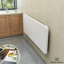 Mesa Dobrável De Parede Suspensa 80x40 Cozinha Sala Quarto Articulada