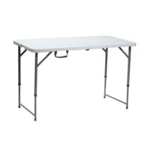 Mesa Dobrável de Polipropileno 120cm x 60cm Branca