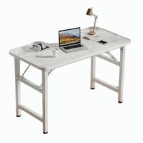 Mesa Dobravel Escritorio Tampo Tipo Marmore Branco 804075cm RE276 Snel Home