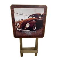 Mesa Dobravel Fusca Marrom Quadrada Madeira Bistrô Rústica Varanda Mesa Dobravel Fusca Marrom Quadrada Madeira Bistrô Rústica Varanda