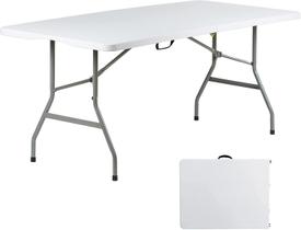 Mesa Dobrável Go-Trio 181x74x74cm Portátil Branca Mesa Dobrável Go-Trio 181x74x74cm Portátil Branca