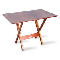 Mesa Dobrável Madeira 70x110 Padrão Imbuia - Tarimatã Mesa Dobrável Madeira 70x110 Padrão Imbuia - Tarimatã