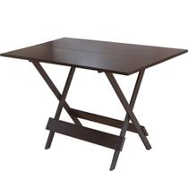 Mesa Dobrável Madeira Imbuia 70X120cm - So Mesas So Cadeiras