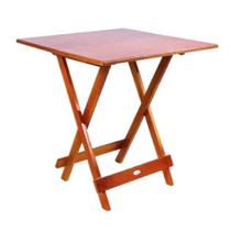 Mesa Dobravel Madeira Mel 70X70 - Madesil Mesa Dobravel Madeira Mel 70X70 - Madesil