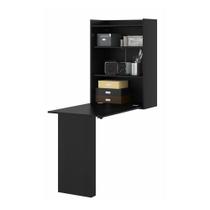 Mesa Dobrável Multiuso e Armário de Parede Preto Mesa Dobrável Multiuso e Armário de Parede Preto