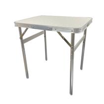 Mesa Dobrável Notebook Estudos De Alumínio Com Tampo De Mdf, 60 cm x 45 cm Camping Churrasco Com Maleta