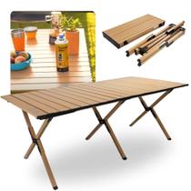 Mesa Dobravel Ntk Frade 120 Cm X 60 Cm Portatil em Aco para Camping e Pesca Nautika