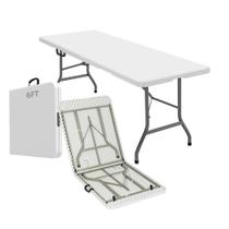 Mesa Dobrável ONUUNPY 183 cm com Pernas Trancáveis Portátil Mesa Dobrável ONUUNPY 183 cm com Pernas Trancáveis Portátil