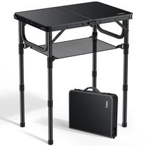 Mesa Dobrável para Camping Anbte 61x41cm Altura Ajustável até 70cm