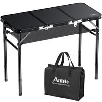 Mesa Dobrável para Camping Anbte 90x40 cm com Rede de Armazenamento