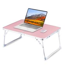 Mesa dobrável para laptop SUVANE, servindo café da manhã, bandeja de cama rosa
