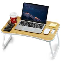 Mesa dobrável para laptop ZEAPTAC com porta-copos 60x40x28cm Mesa dobrável para laptop ZEAPTAC com porta-copos 60x40x28cm