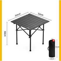Mesa dobrável Portátil desmontável Acampamento Camping 52cm x50 cm
