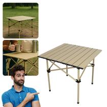 Mesa Dobrável Portátil Para Camping Acampamento Pesca Praia 50 x 52cm Mesa Dobrável Portátil Para Camping Acampamento Pesca Praia 50 x 52cm