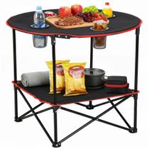 Mesa Dobrável Portátil para Camping ZENY com 4 Porta-copos Mesa Dobrável Portátil para Camping ZENY com 4 Porta-copos