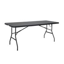 Mesa Dobrável Portátil Vira Maleta Com Alça Resistente Preta Super Prática Mesa Dobrável Portátil Vira Maleta Com Alça Resistente Preta Super Prática