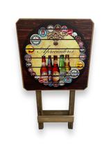 Mesa Dobrável Quadrada Madeira Adesivada Apreciadores De Cerveja Mesa Dobrável Quadrada Madeira Adesivada Apreciadores De Cerveja