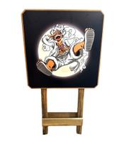 Mesa Dobrável Quadrada One Piece Luffy Gear 5 Nika Anime Em Madeira