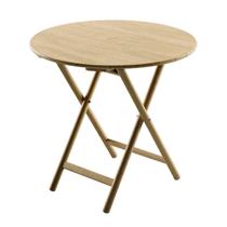 Mesa Dobrável Redonda Tramontina Bossa 80x75 cm em Madeira Tauari Natural Mesa Dobrável Redonda Tramontina Bossa 80x75 cm em Madeira Tauari Natural