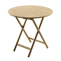 Mesa Dobrável Redonda Tramontina Bossa 80x75 cm em Madeira Tauari Natural Mesa Dobrável Redonda Tramontina Bossa 80x75 cm em Madeira Tauari Natural
