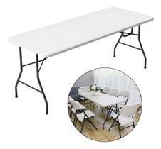 Mesa Dobrável Reforçada Maleta Portatil Camping Praia 1,80m