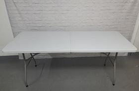 Mesa Dobrável Retangular Branca
