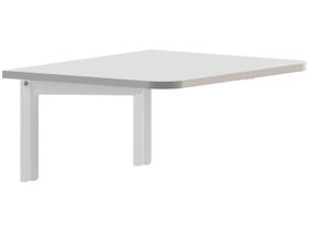 Mesa Dobrável Retrátil 50x40 Bancada Com Suporte Trava Branco Mesa Dobrável Retrátil 50x40 Bancada Com Suporte Trava Branco