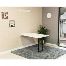Mesa Dobrável Retrátil De Parede 120x75 Branco Mesa Dobrável Retrátil De Parede 120x75 Branco