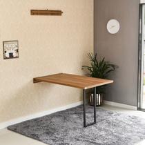 Mesa Dobrável Retrátil de Parede MDF 120x75cm Noronha Marrom