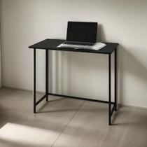 Mesa Dobravel Star Multiuso Escrivaninha Aparador Preta MontadaSTARROSE