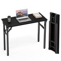 Mesa dobrável TEMI 91 cm portátil e compacta, carvalho escuro Mesa dobrável TEMI 91 cm portátil e compacta, carvalho escuro