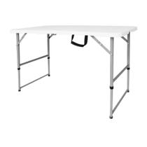 Mesa Dobrável Tipo Maleta 122cm Branco Klimber