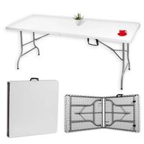 Mesa Dobrável Tipo Maleta Prática E Durável 152X60Cm Branca - Waw Design