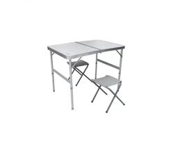 Mesa Dobravel Trail 2 Banquetas Aluminio Kala
