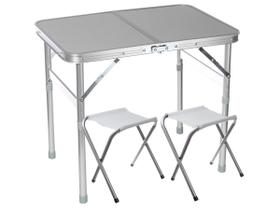 Mesa Dobrável Trail com 2 Banquetas em Alumínio - Kala