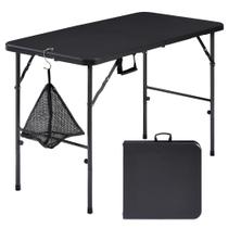 Mesa Dobrável VECELO 122 cm Portátil Resistente com Alça Mesa Dobrável VECELO 122 cm Portátil Resistente com Alça